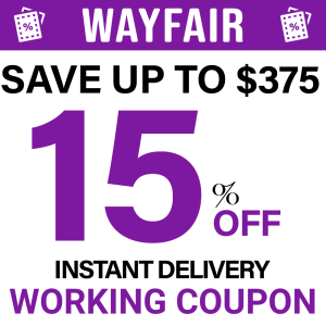 Working 15% OFF Wayfair Coupon - Instant Delivery